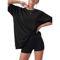 thumbnail image 5 of MOYIKO Oversized T Shirts for Women with Pockets 3/4 Sleeve Summer Tops Loose Fit Y2K Fashion Tees, 5 of 7