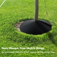 thumbnail image 7 of Triani 4 Pack Tree Mulch Ring Weed Control with 16 Garden Stakes Thickened Tree Root Protection Mats Reusable Tree Protector Mat for Landscape Control Plant Root(Black), 7 of 7