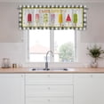 thumbnail image 2 of Jbralid Hello Summer Popsicle Ice Cream Rod Pocket Polyester Curtain Valance for Kitchen Windows, 2 of 5