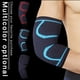 thumbnail image 3 of Coderas de compresión de punto deportivas para hombres y mujeres, coderas curvas antideslizantes, transpirables y que absorben el sudor para baloncesto, fitness, 3 of 5