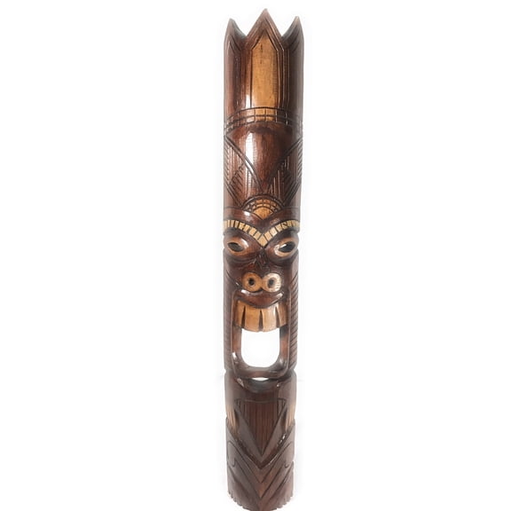 Lucky Tiki Mask 40" - Hand Carved Lokahi Tiki | #bag15040100