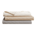 thumbnail image 5 of Studio 16, Toronto - Nue Honeycomb Luxe matelassé 3-Piece Coverlet Set (Full/Queen) with Flange – Gold, 5 of 6