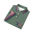 thumbnail image 2 of Hogleaql 250th Anniversary Usa Polo Shirt for Men Short Sleeve Collar 4th Of July Button T-Shirt 250th Anniversary Usa Patriotic Fashion Blouse Light Green M, 2 of 6