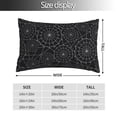 thumbnail image 2 of Honeii Spider Web Black Print Pillow Cases,Plush Throw Pillow Covers,Decorative Pillowcase for Sofa, Couch, Living Room-14"x20", 2 of 6
