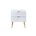 thumbnail image 2 of ACME Maisey II Nightstand in White and Gold, 2 of 6