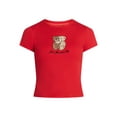 thumbnail image 5 of Valentine's Day Women’s Teddy Bears Embroidered Graphic Tee with Short Sleeves, Sizes XXS-XXL, 5 of 5