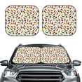 thumbnail image 2 of Balery 2 Piece Ice Cream Popsicles Car Windshield Sun Shade|Foldable Front Windshield Shade for Car Front Window for Most Sedans SUV Truck-, 2 of 7