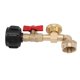 thumbnail image 1 of Adaptador de Codo de Recarga de Gas, Adaptador de Gas de Gas Reenviado Rápido de Monitoreo Fácil para Botellas de 1 Libra, 1 of 7