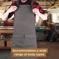 thumbnail image 5 of Hudson Durable Goods - Woodworking Edition - Waxed Canvas Apron - Grey, 5 of 6