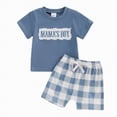 thumbnail image 2 of Xudanell Baby Boy Outfits Short Sleeve Baby Boys Summer Clothes Embroidered Plaid Shorts Matching Sets First Birthday Outfit Boy, 2 of 4