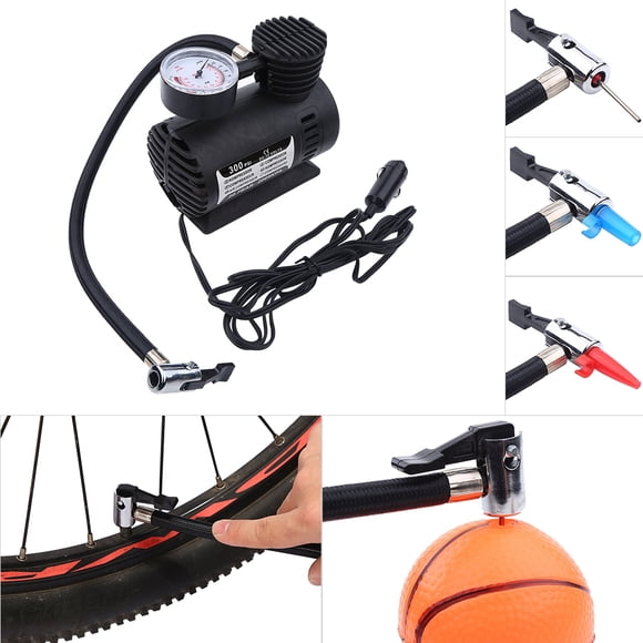 Garosa Portable Mini Air Compressor Electric Tire Infaltor Pump 12 Volt Car 300 PSI, Tire Infaltor Pump, Mini Air Compressor