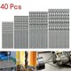 thumbnail image 2 of Mini Hss Bit 0.5mm-2mm Straight Shank Twist Bits Set Tool ,(silver)(40pcs), 2 of 5