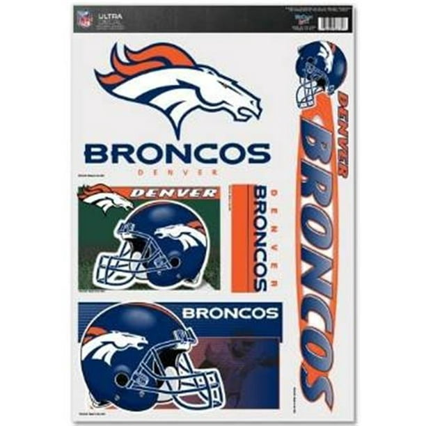 Sticker Denver Broncos 11x17 Ultra