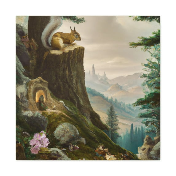 Chipmunk in Rococo - Canvas