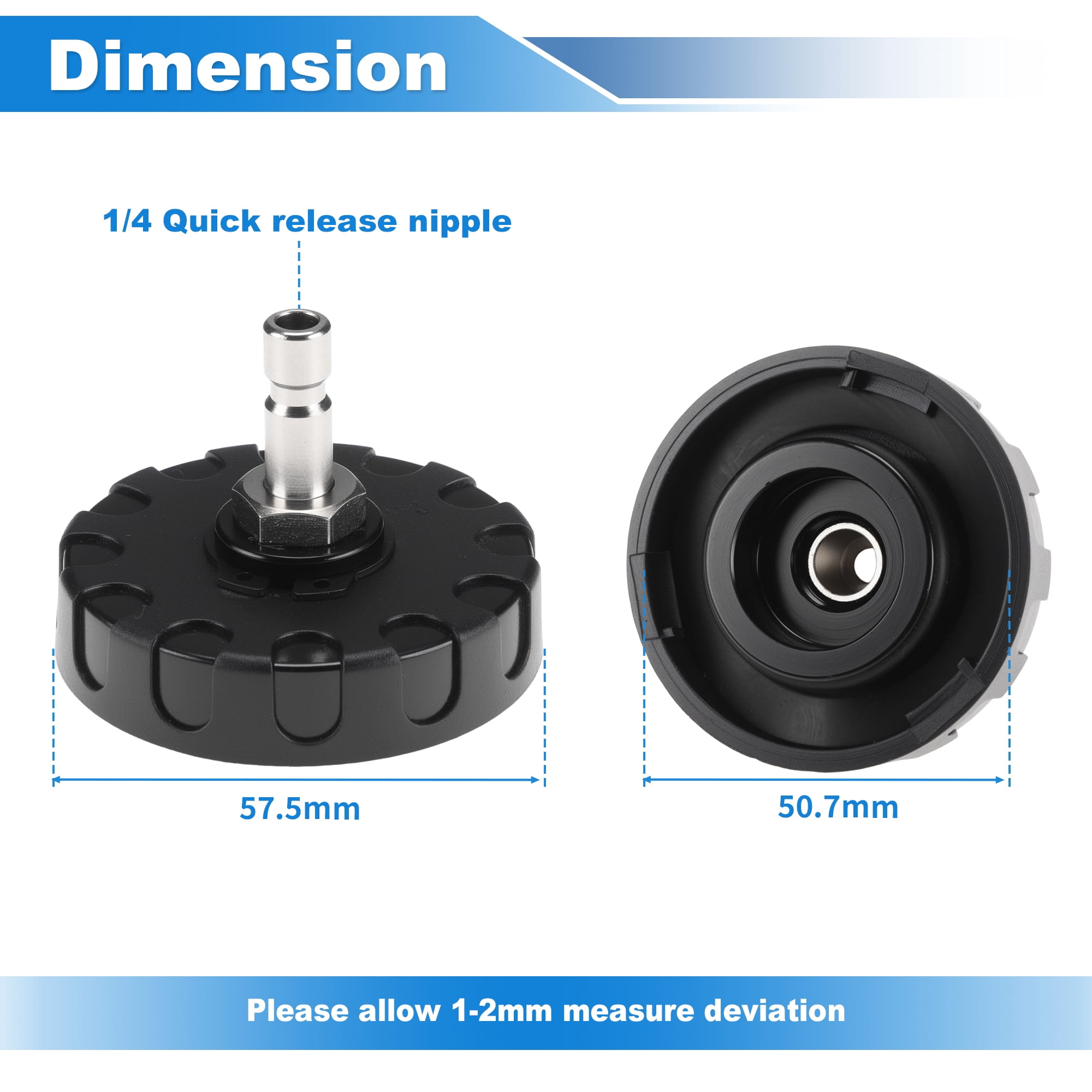 Unique Bargains 50.7mm Master Cylinder Bleeder Adapter for Mitsubishi for Nissan
