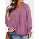 thumbnail image 3 of Blusas de chifón Eytino para mujer, talla grande, manga larga, cuello en V, 2, 3 of 6