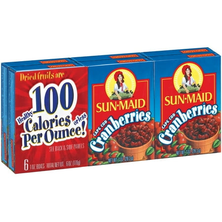 Sun-maid 6pk Dried Cranberries