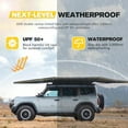 thumbnail image 2 of BUNKER INDUST 180-Degree Free-Standing Vehicle Awning with 3-Color LED Light - Driver-Side Weatherproof Overland Awning for SUV/Van/Truck/Camper, 2 of 9