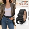 thumbnail image 3 of SUOSDEY Belts for Women,Ladies Belt for Jeans Pants Dresses,Candy Color Fashion Square Buckle Belt, 3 of 8
