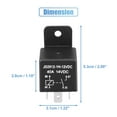 thumbnail image 3 of Unique Bargains Car Relay 4 Pin 12V 40Amp SPST Model JD2912-1H-12VDC 40A 14VDC Automotive Relay Switches 2Pcs, 3 of 6