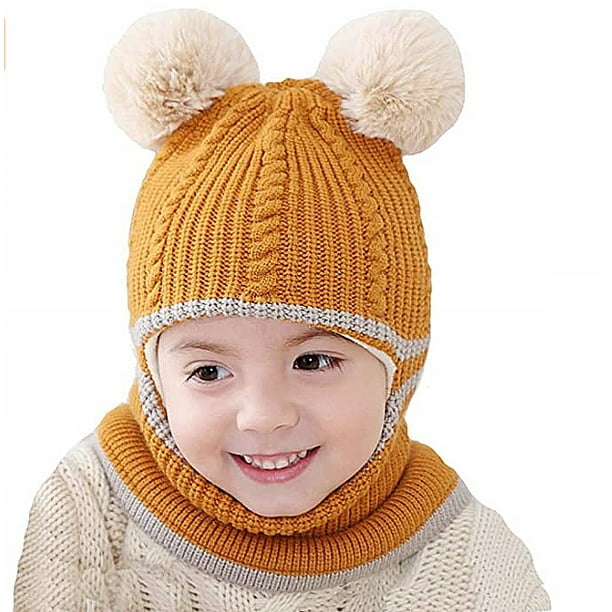 Turban Serre-Tête Nœud Hiver Chapeau Pour Enfant Bébé Fille Bébé