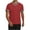 Red, variant on LMOIPLI Men's Contrast Trim V Neck Short Sleeve T-Shirt Classic Crew Neck Casual Tee Breathable Summer Sporty Top for Daily Black M