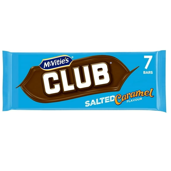 Mcvitie's Club Salted Caramel 7 Bars (Pack of 1)