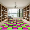 thumbnail image 2 of ODIKA 4'x6' Machine Washable Non-Slip Area Rug, 3d Lime Green High Traffic Rug, Pink, 979734, 2 of 7