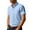 Light Blue, variant on Coorders George Mens Linen Shirt, Men's Regular-Fit Short Sleeve Casual Button Down Shirts, Dark Gray, L
