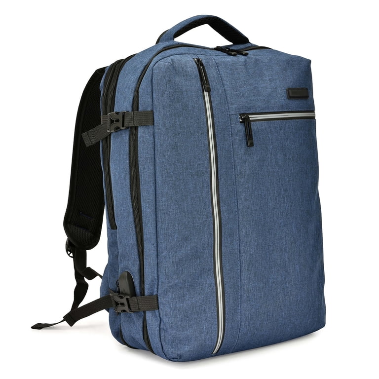 17 inch laptop backpack side load Luka in Matte Black Multiple options for the way you can carry your essentials with top or side carrying handle Swiss Gear Side Load Notebook