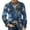 Dark Blue, variant on Men's Printed Corduroy Jacket with Warm Pockets and Suit Style, Casual Cardigan for Men, Ideal for Transitional Weather,Dark Blue L