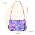 thumbnail image 3 of Ryvnso Tropical Plants Leaves Womens Chain Shoulder Bag Tote Handbags Clutch Hobo Purse with Zipper for Travel, 3 of 7
