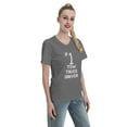thumbnail image 3 of Site Athletics Number 1 Tow Truck Driver T-Shirt Women'S V Neck T Shirts Deep Heather Large, 3 of 5