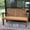 Oak Stain, variant on Amish Casual Heavy Duty Roll Back Outdoor Bench (5-foot, Unfinished)