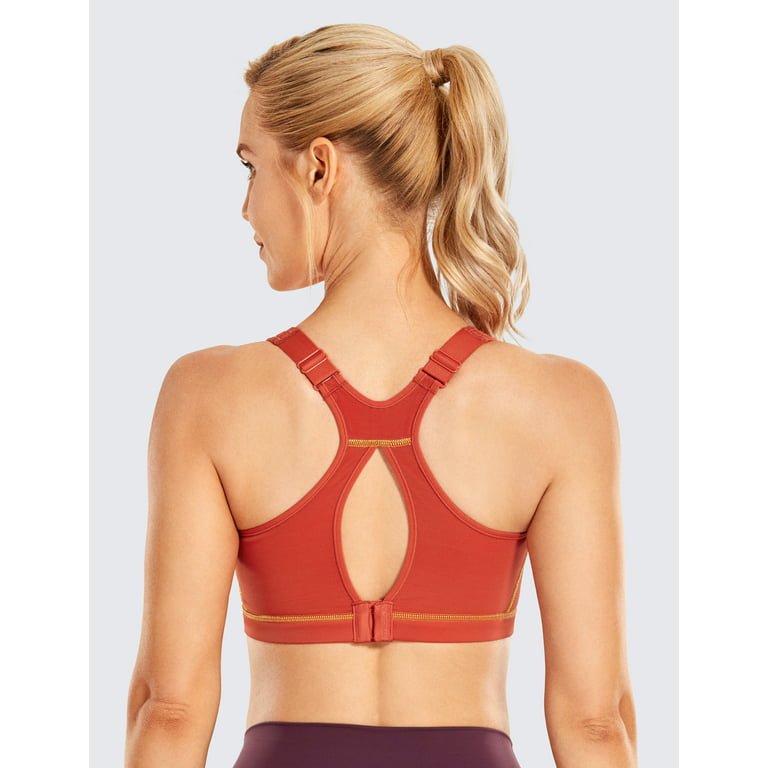 SYROKAN High Impact Sports Bras for Women Full Coverage Shock Control  Wirefree B
