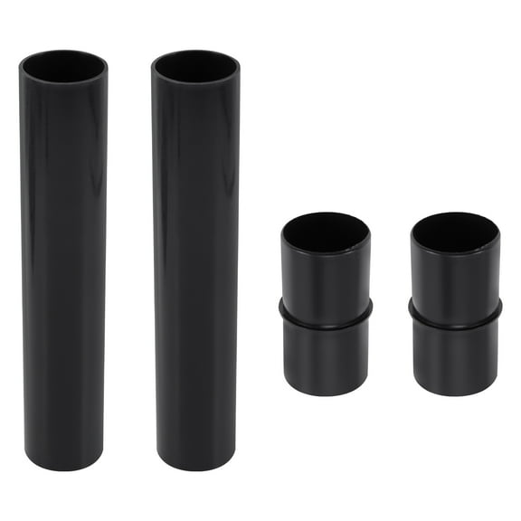 Worgeous 4 Pcs Floor Lamp Accessories Poles Garden Solar Lights for outside Black