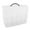 White, variant on Clear Plastic Storage Box, Jewelry Organizer Box, 30 Divider Small Compartment Organizer, 3-layer Stackable Storage Box, for Storing Jewelry, Crafts, White