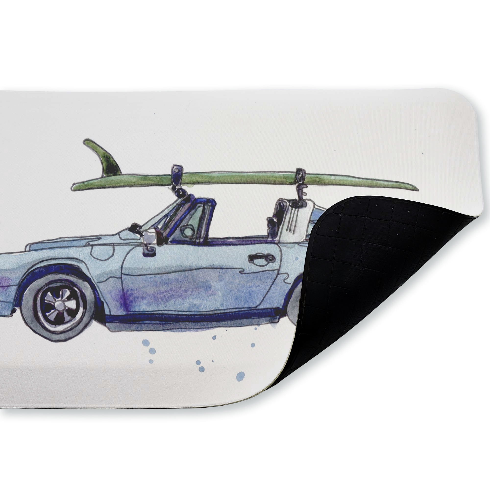 Stupell Industries Car & Surfboard Summer Fun Printed Anti-Fatigue Floor Mat, design by Paul McCreery