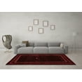 thumbnail image 3 of Ahgly Company Indoor Rectangle Abstract Red Contemporary Area Rugs, 2' x 5', 3 of 4