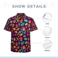 thumbnail image 7 of High Quality Hawaiian Shirts for Men Short Sleeve Aloha Beach Shirt Floral Summer Casual Button Down Shirts Blouses EUBUZF, 7 of 7