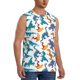 thumbnail image 2 of Fotbe Block Dinosaur Men's Camiseta sin Mangas Estampada para Hombres, Playera Casual para Gimnasio, Entrenamiento, Playa-Large, 2 of 7