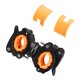 thumbnail image 5 of Naiovety 360 Rotación Ciclismo Bicicleta Luz Linterna Abrazadera Bicicleta Antorcha Clip Montaje Soporte de luz Soporte Ciclismo naranja negro Naiovety HW4561-01B, 5 of 6