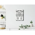 thumbnail image 3 of Bathroom Canvas Wall Art Rustic Funny Toilet Rules Wall Decor Prints Sign Wood Background Bath Room Picture Artwork Modern Home Decor Size 12 X 16 inch Framed Ready to Hang, 3 of 5