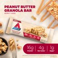 thumbnail image 5 of Atkins Peanut Butter Granola Protein Meal Bar, High Fiber, Low Sugar, Meal Replacement, Keto Friendly, 5 Count, 5 of 9