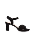 thumbnail image 2 of Sandalia DREAM PAIRS ICE-1 Tacones Anchos Negro Gamuza 8 cm, 2 of 6