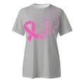 thumbnail image 4 of GDREDA Womens Printed Short Sleeve O Neck T Shirt Top Blouse Tech Stretch, 4 of 5