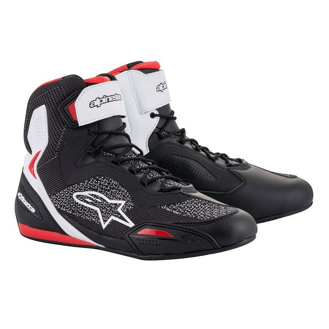 Botas de moto Alpinestars Faster-3 Rideknit negro/blanco/R