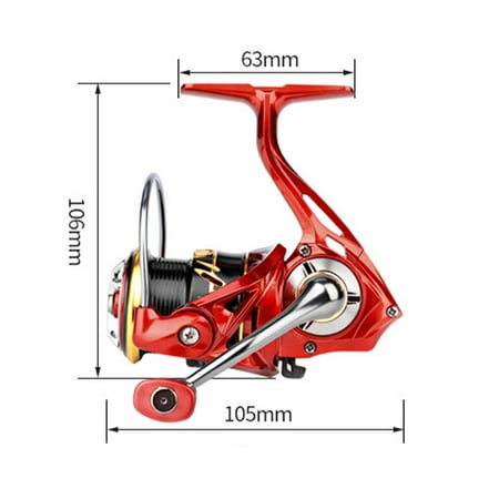 Spinning Reel - Ultralight Speed Ratio 6.2:1 Metal Spool Saltwater Spinning Reels Surfcast 5+1BB Carp Fishing Tackle Reel Fishing Wheel