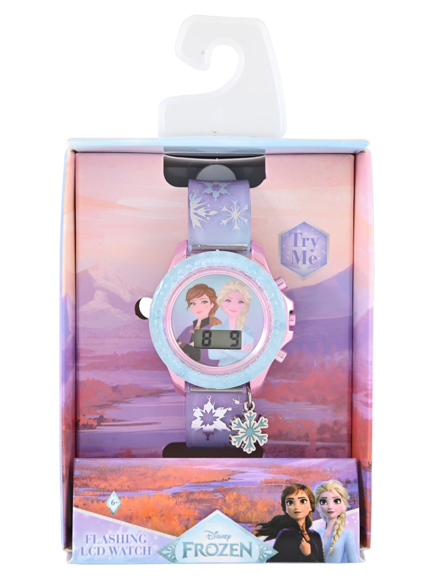 Disney Frozen 2 Unisex Child Jelly Silicone Glitter Strap Watch in