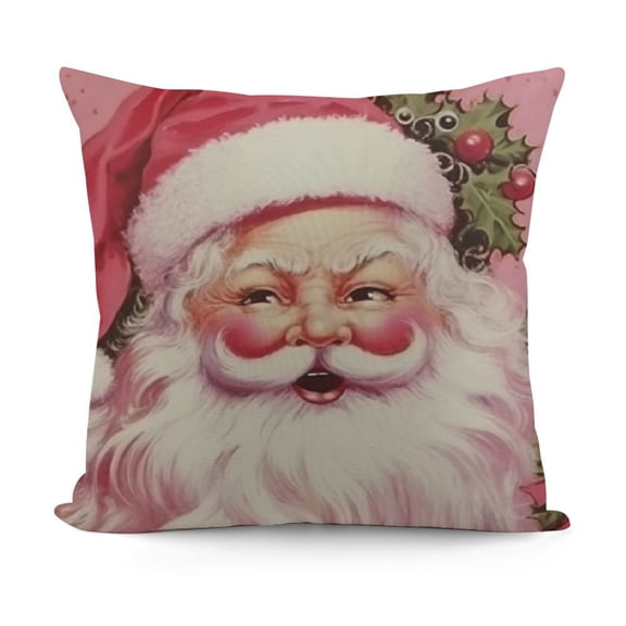 YINGXI Pink Christmas Pillow Covers , Outdoor Christmas Pillow Covers,Pink Christmas Pillow Covers, Christmas Pillow Cases, Christmas Pillows Decorative Throw Pillows 12x12in